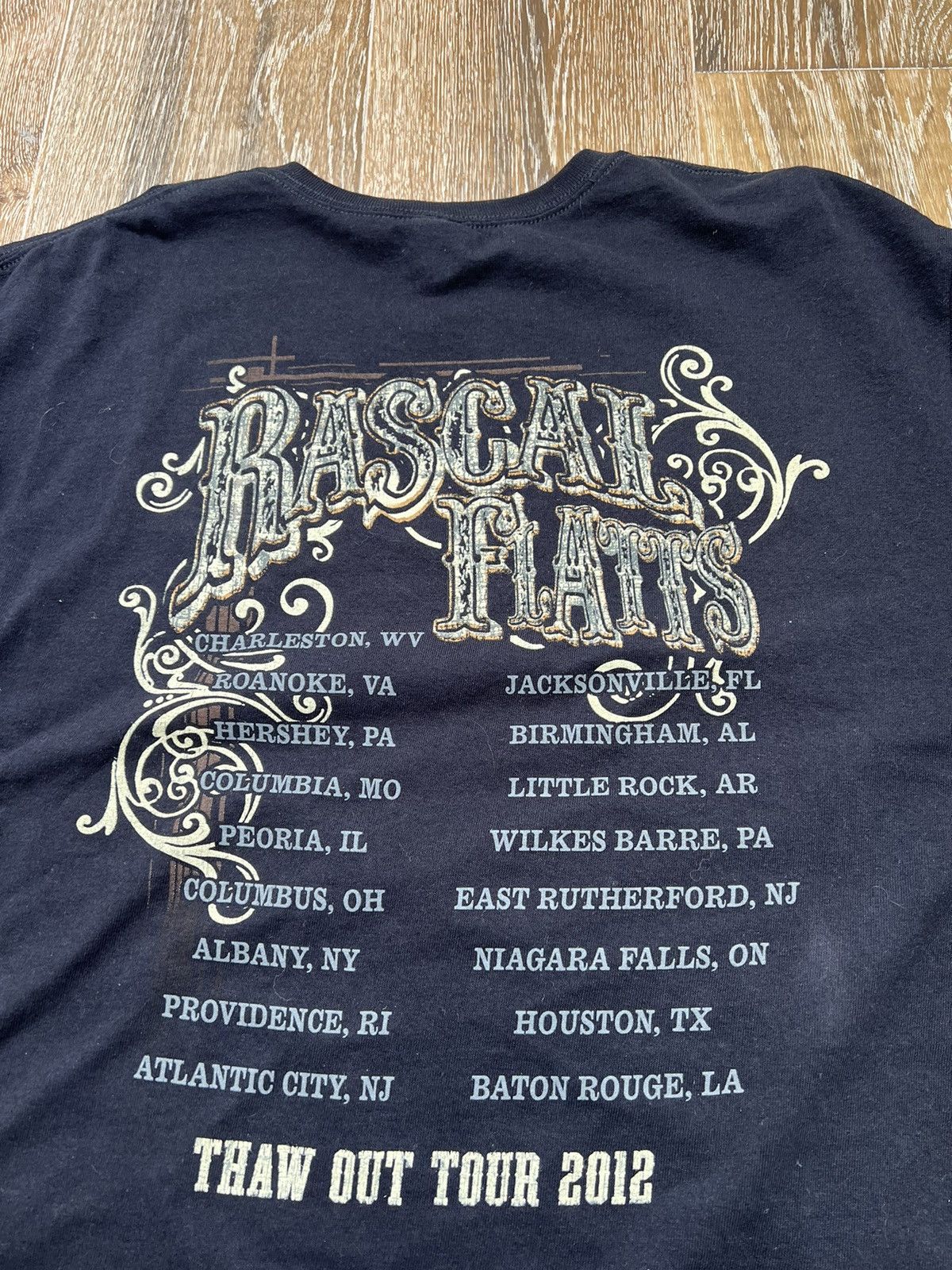 Band Tees 2012 rascal flatts thaw out tour tee Size US XL / EU 56 / 4 - 5 Thumbnail