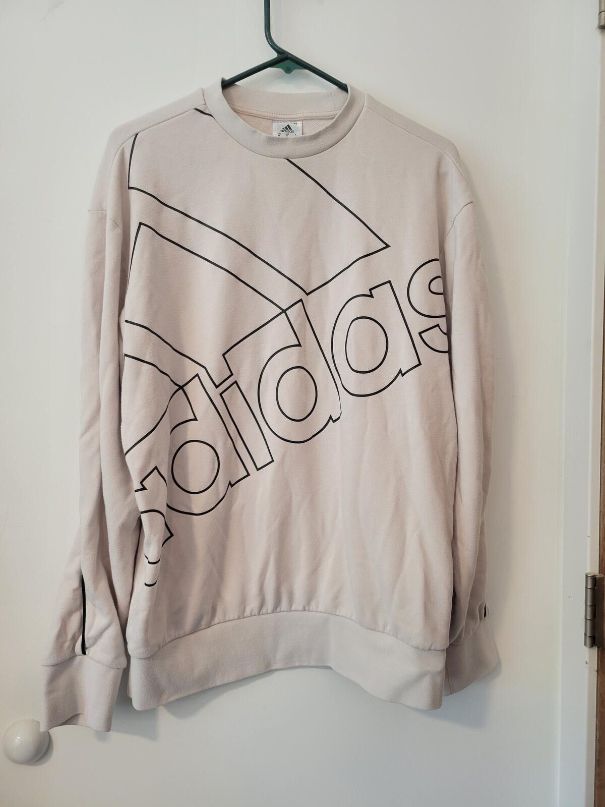 Adidas Adidas Light Beige Crewneck Sweatshirt Medium Size US M / EU 48-50 / 2 - 1 Thumbnail