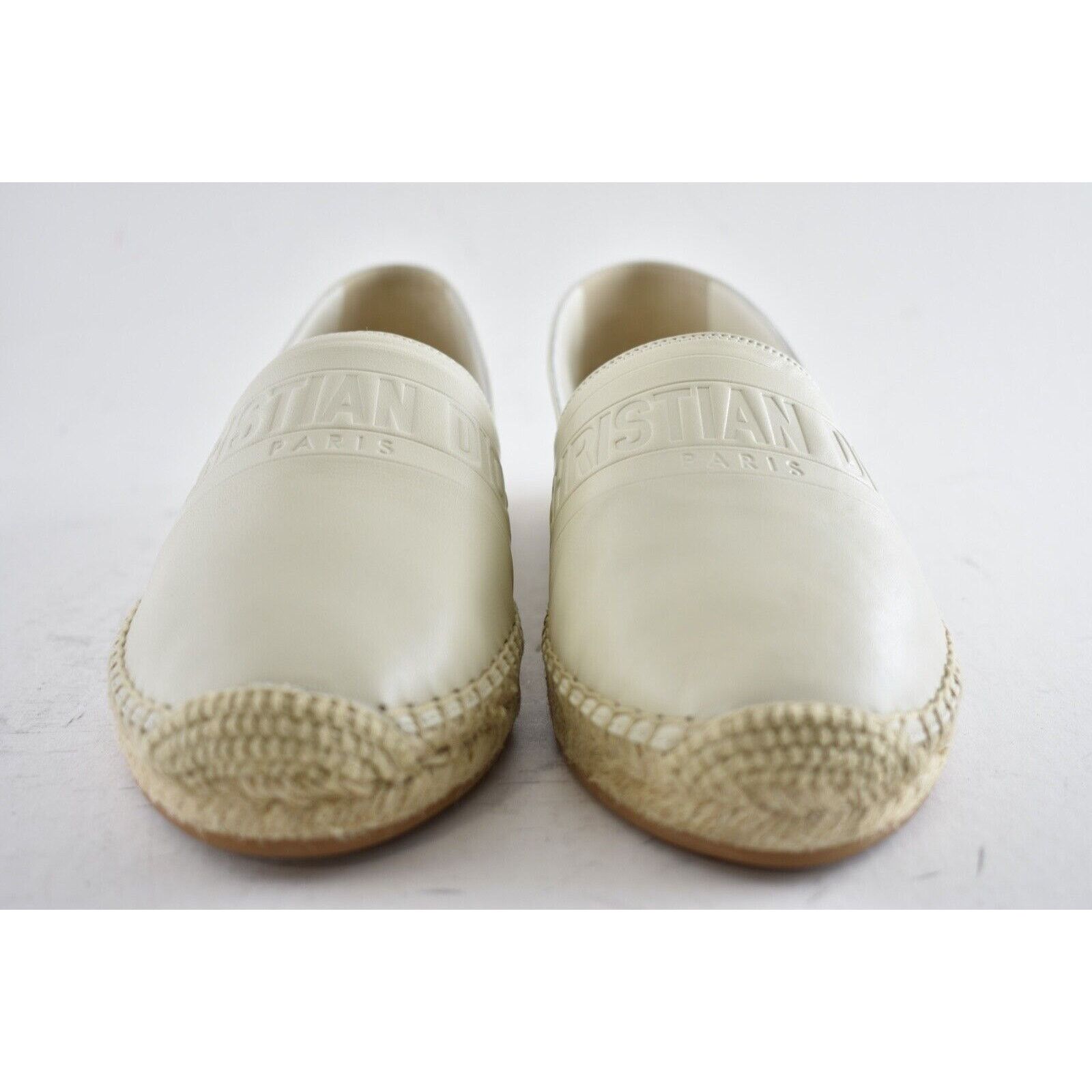 Dior Granville Lambskin Logo Embroidered Espadrille Flat 40.5 Size US 10.5 / IT 40.5 - 5 Thumbnail