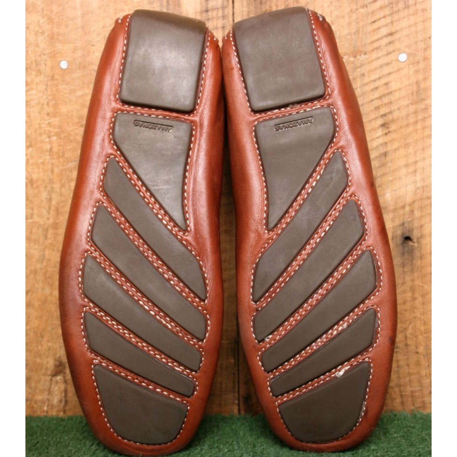 Vintage ROBERT ZUR Brown Leather Horse Bit Loafer Driver Moccasins Men's Sz. 10M Size ONE SIZE - 5 Thumbnail
