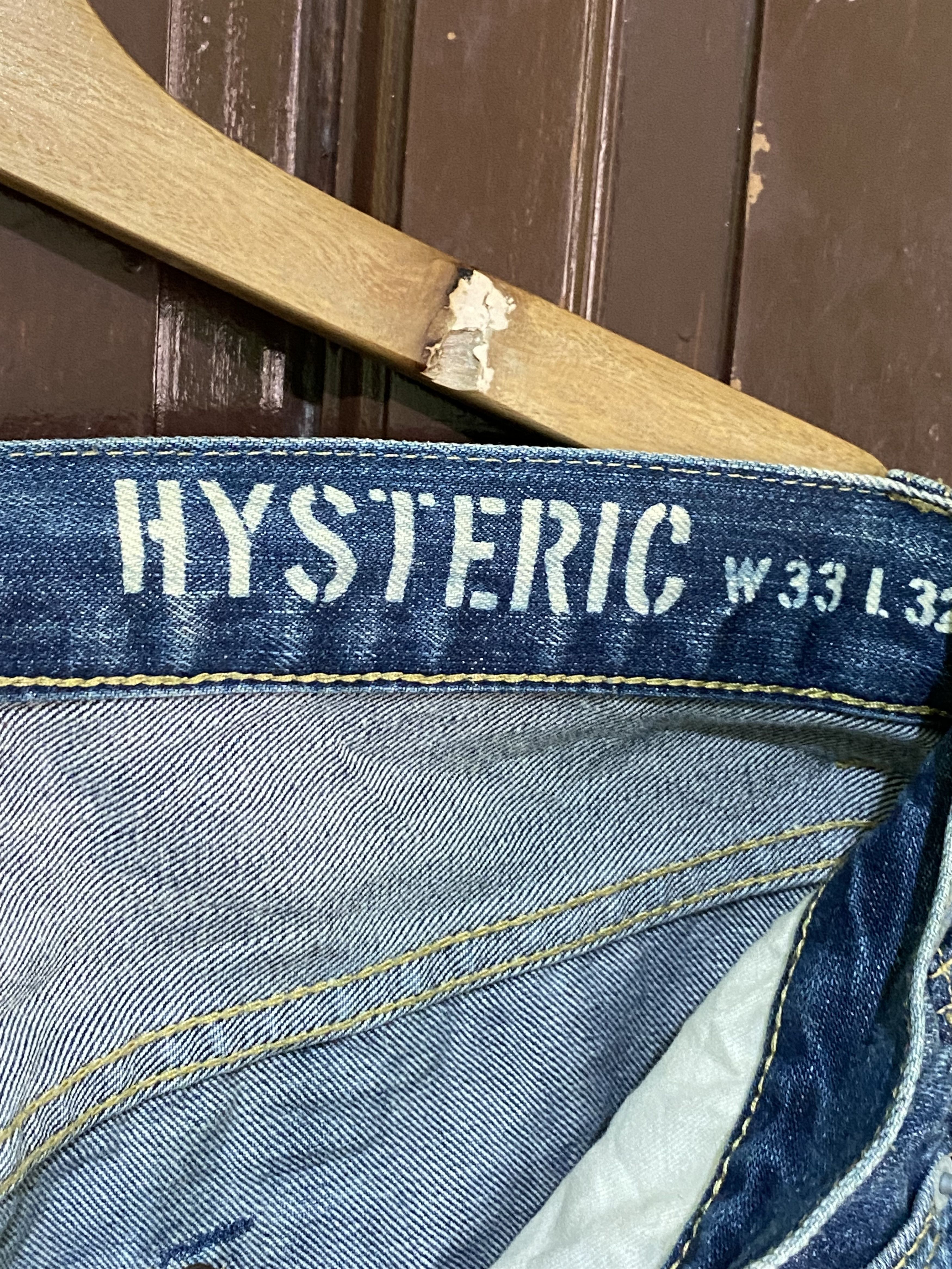 Hysteric Glamour × Vintage Hysteric Glamour Selvedge Distressed Punk Jeans Size US 33 - 7 Thumbnail