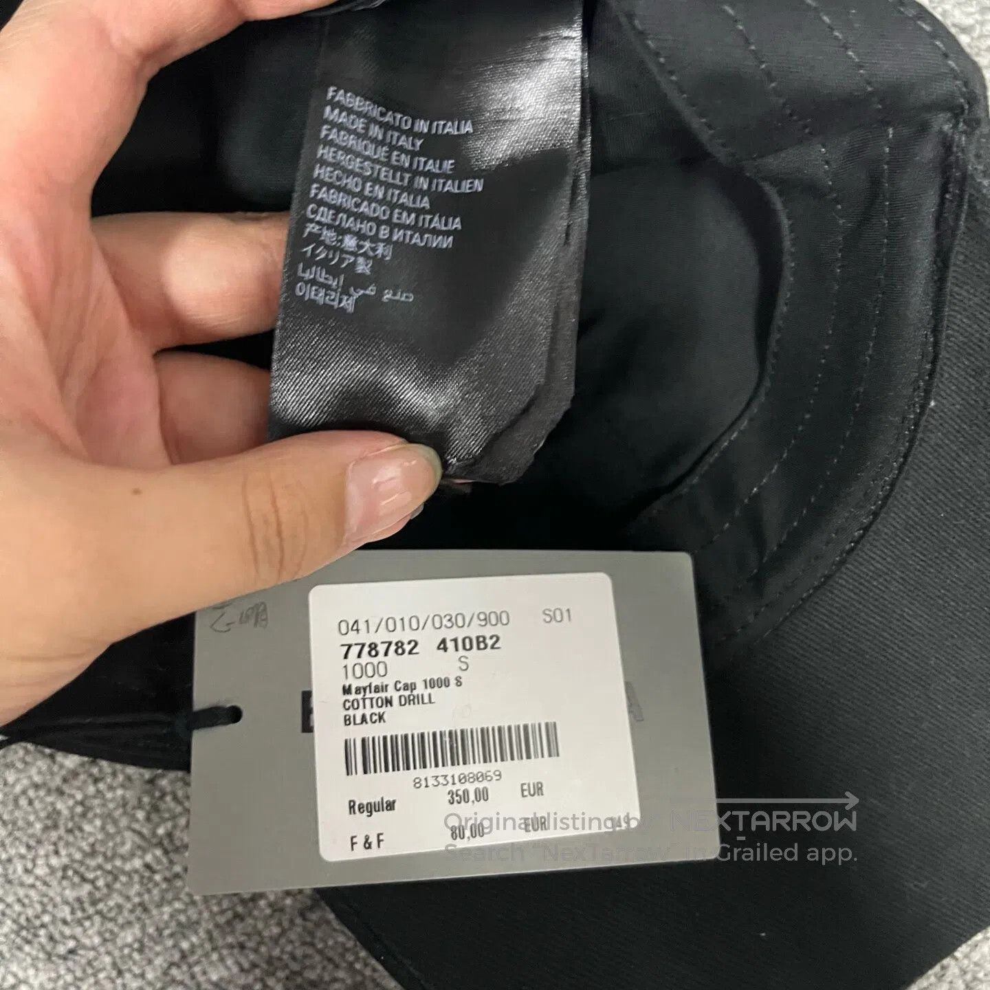 Balenciaga Balenciaga Letter-shaped baseball cap| Size ONE SIZE - 4 Thumbnail