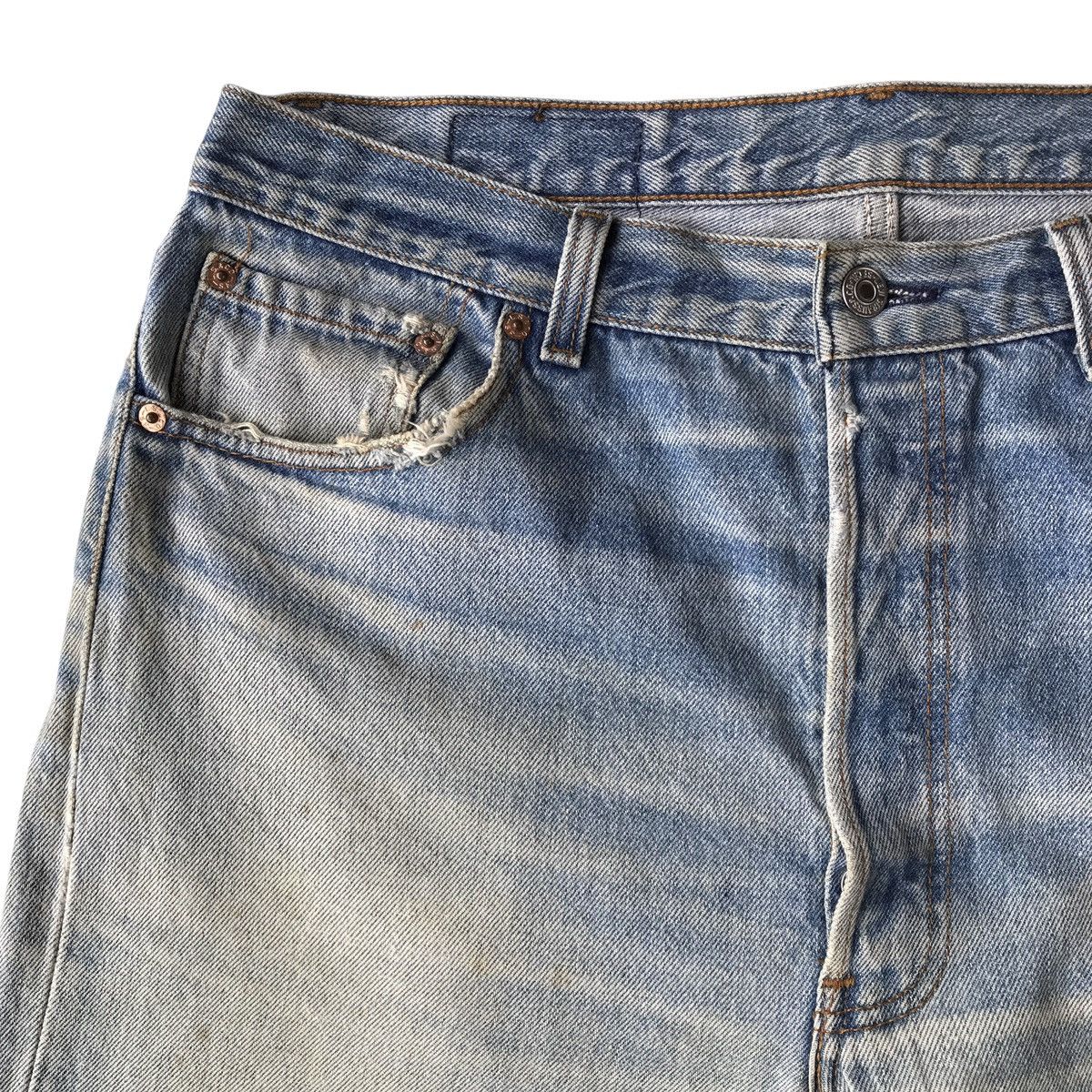 Levi's Levi’s Strauss Lot. 501 Vintage 90s USA Distressed Denim Size US 35 - 5 Thumbnail