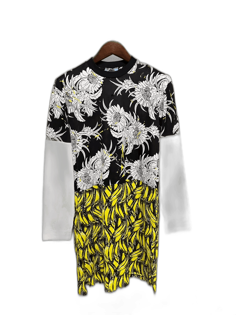 Prada Floral Print Shirt Dress-2506
