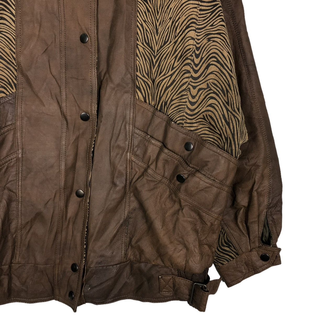 Japanese Brand 🔥VINTAGE BIKER LEATHER JACKET ECHT LEDER ISSEY MIYAKE Size US M / EU 48-50 / 2 - 7 Thumbnail