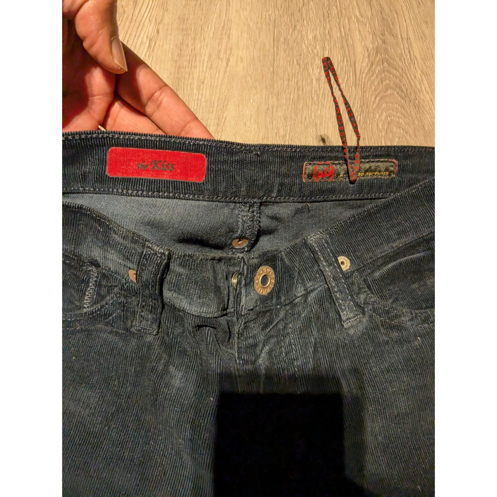 AG Adriano Goldschmied AG Adriano Goldschmied - The kiss boot cut Corduroy/ 25R/BLk Size 25" / US 0 / IT 36 - 4 Thumbnail