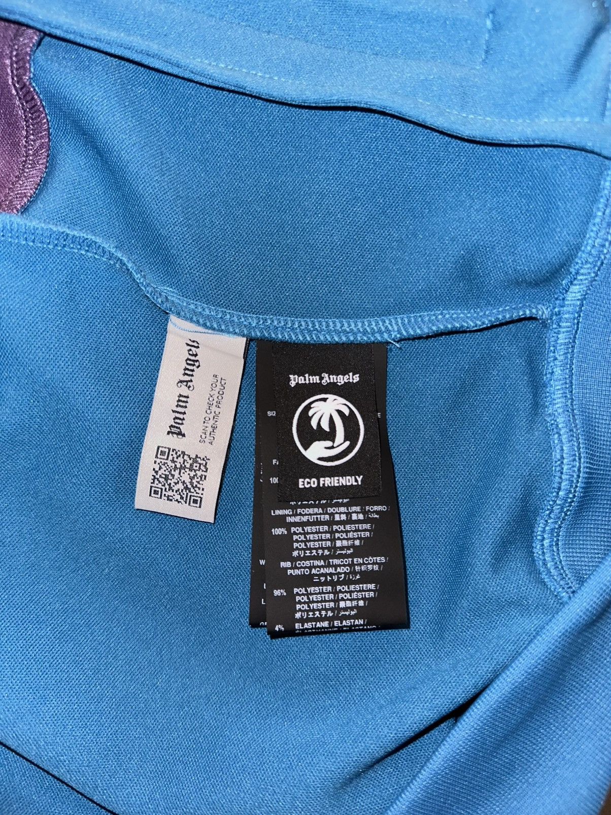 Palm Angels Palm Angels Colorblock Track Jacket Teal / Purple - Size M Size US M / EU 48-50 / 2 - 6 Thumbnail