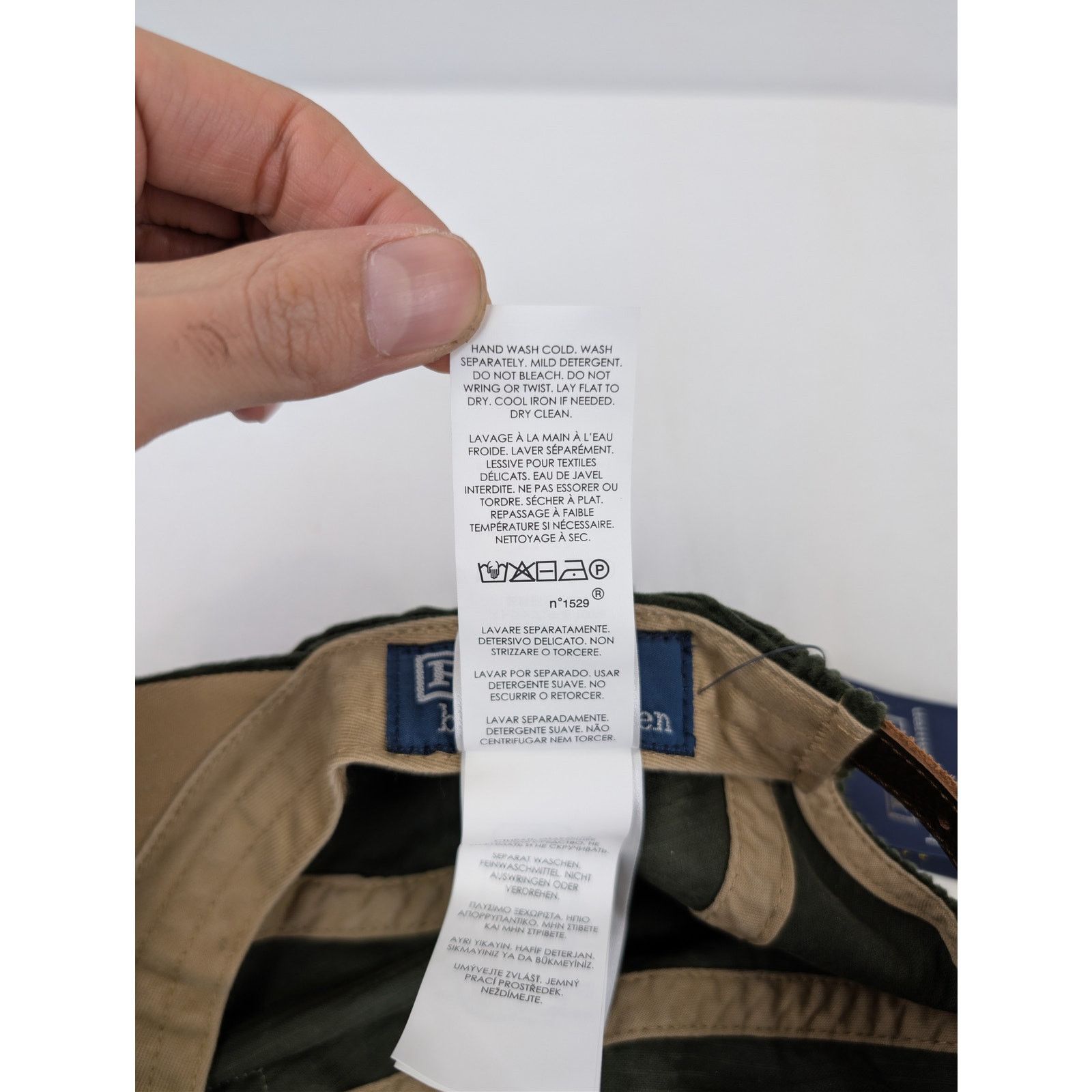 Ralph Lauren o1rshd1 CC20 Size: OS/ corduroy leather strap back Cap / hat Size ONE SIZE - 15 Thumbnail