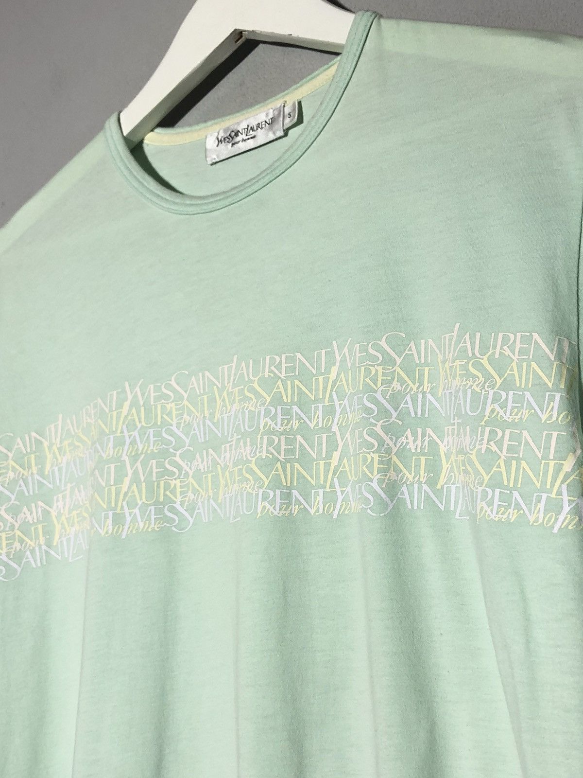Vintage × Yves Saint Laurent Vintage Yves Saint Laurent Y2k Streetwear Style T-shirt Size US S / EU 44-46 / 1 - 3 Thumbnail