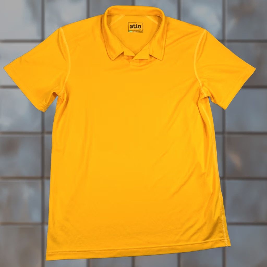 Vintage Stio Performance Polo Shirt Mens M Orange Short Sleeve Moisture Wicking Golf Size US M / EU 48-50 / 2 - 1 Thumbnail