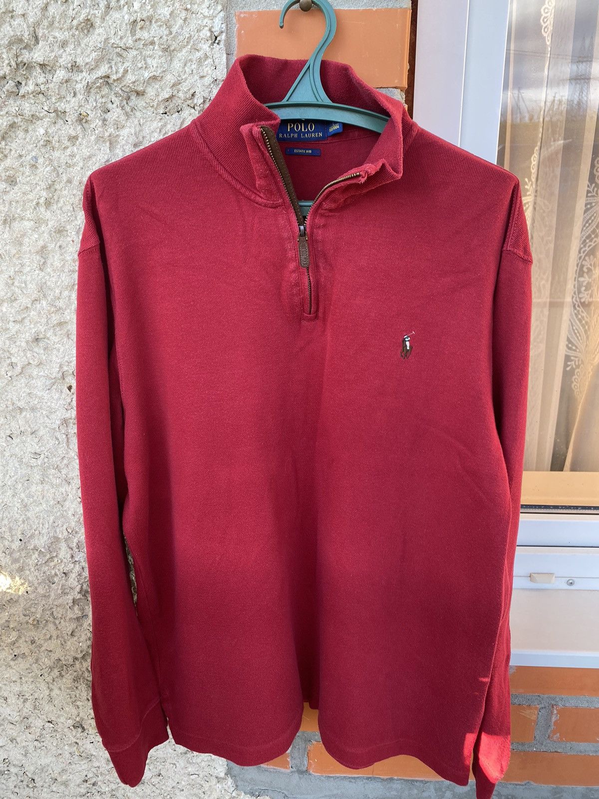 Polo Ralph Lauren Polo Ralph Lauren 1/4 Zip Cotton Long Sleeve Sweater Size US L / EU 52-54 / 3 - 1 Thumbnail