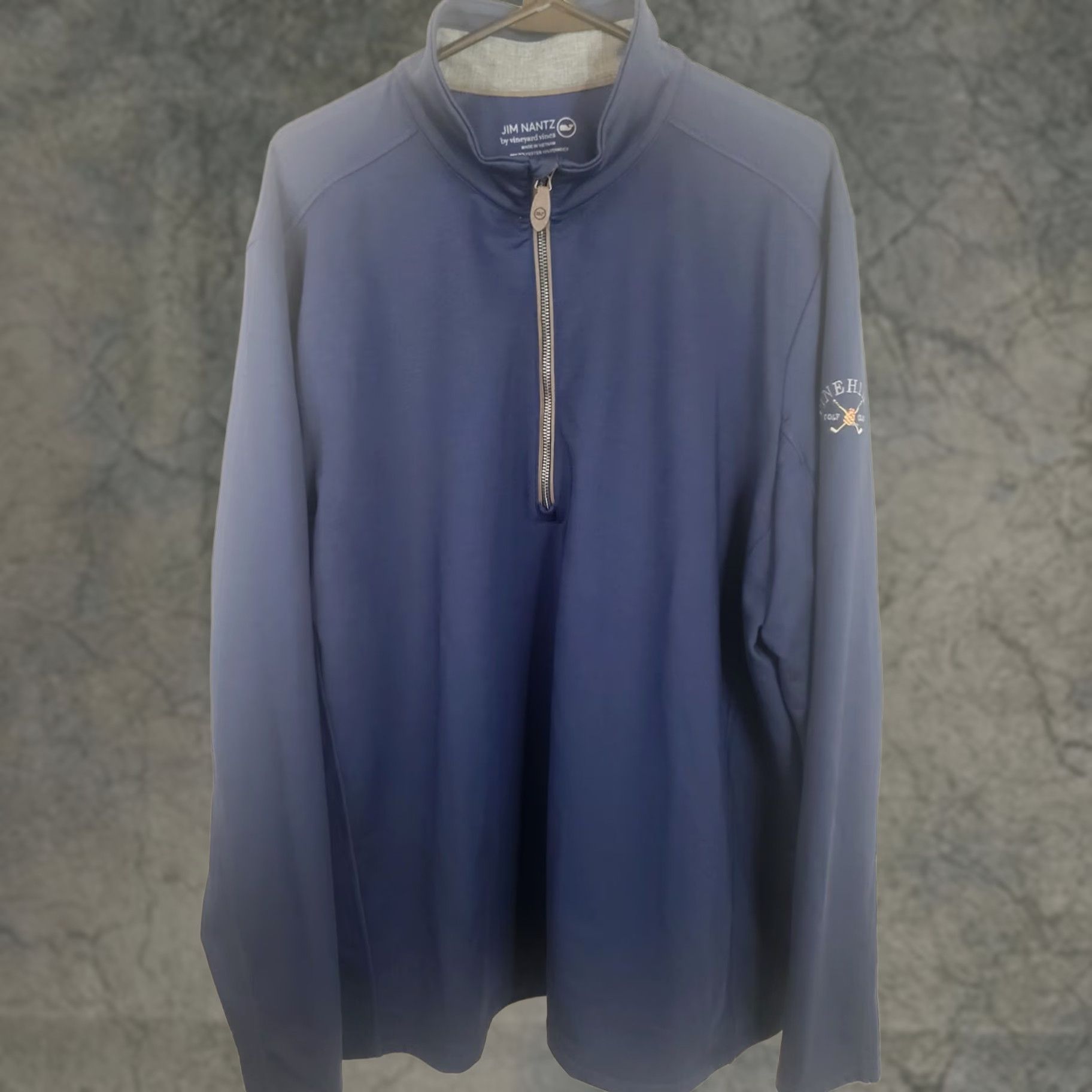 Vineyard Vines Vineyard Vines Jim Nantz 1/4 Zip Performance Blue Pullover Men XL Shirt Long Sleeve Stretch Golf Casual Size US XL / EU 56 / 4 - 1 Thumbnail