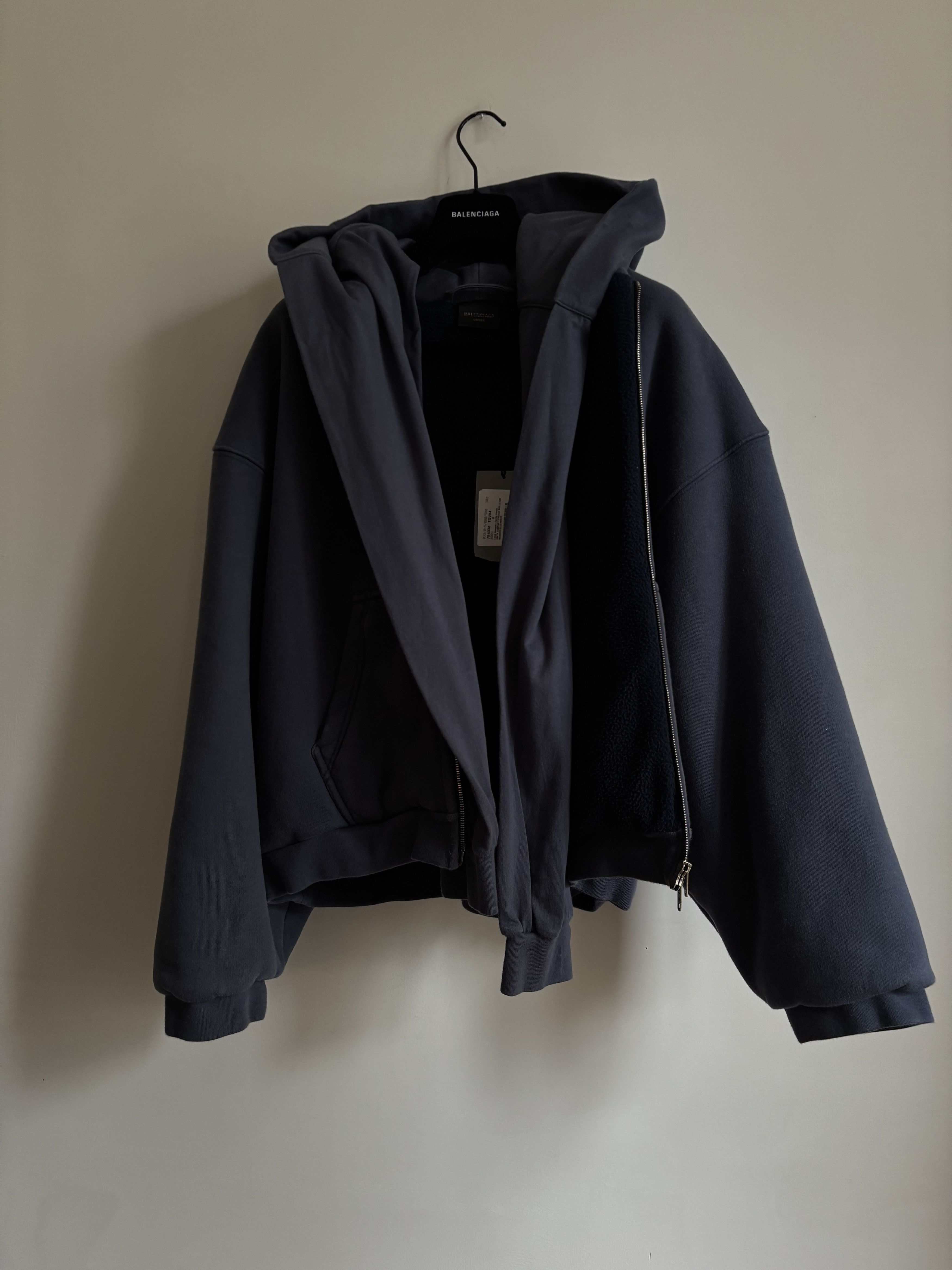 Balenciaga incognito zip-up hoodie