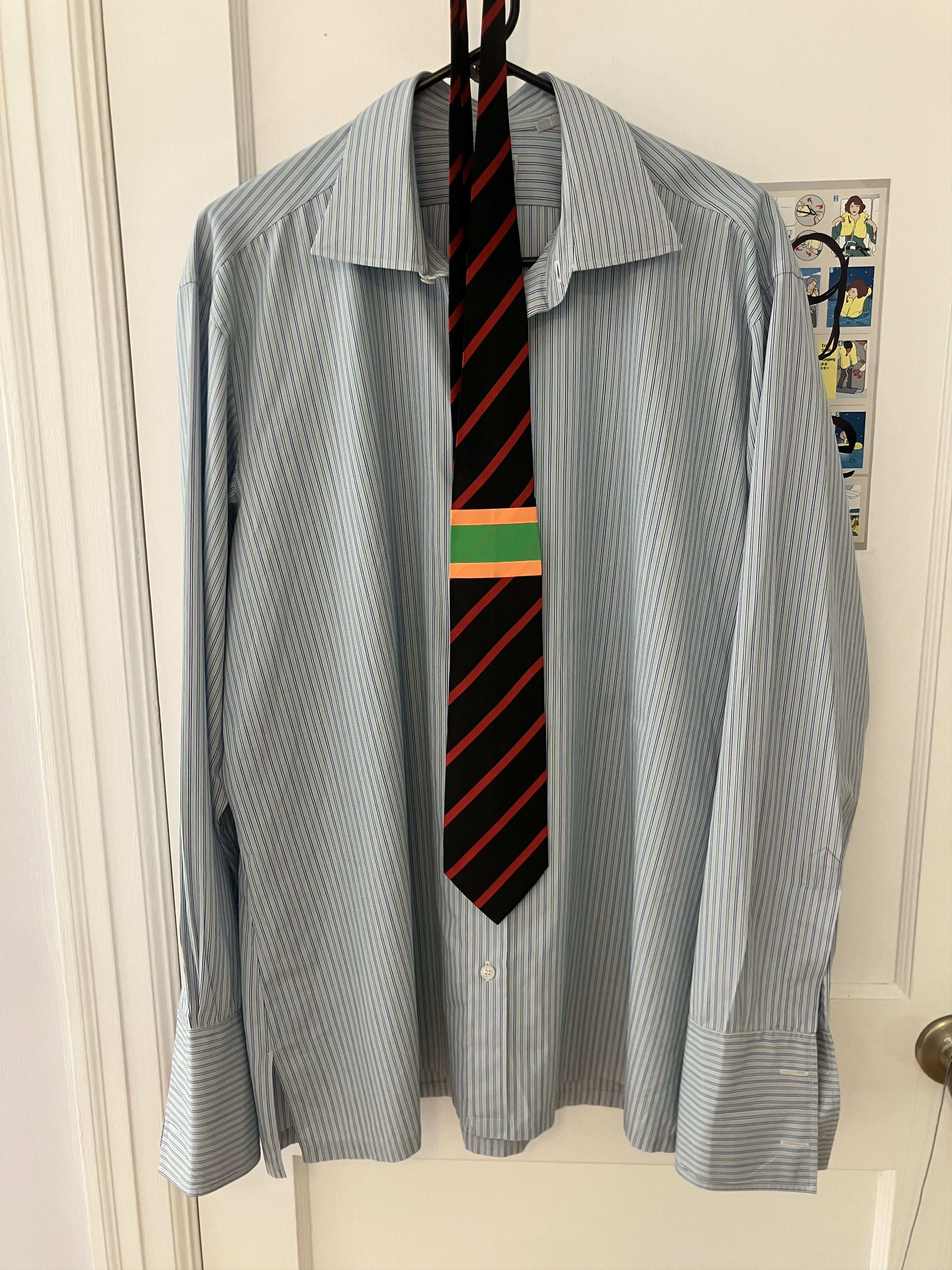 Yohji Yamamoto Yohji Yamamoto Pour Homme Duct Tape Stripe Tie Size ONE SIZE - 2 Thumbnail
