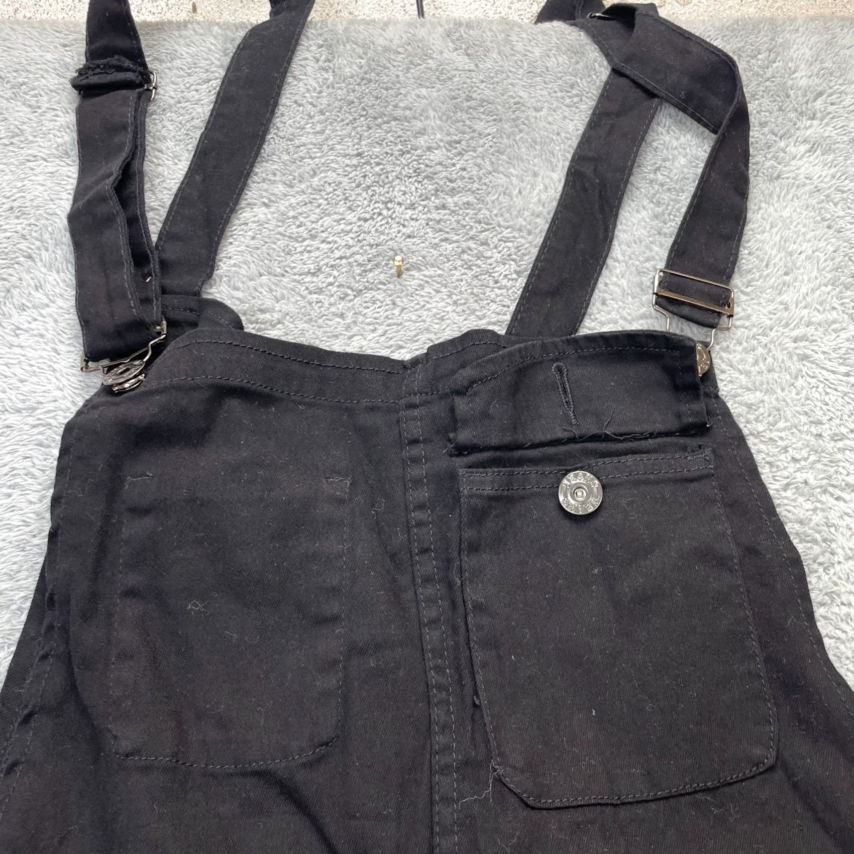 Denime Mens Overalls Large Black Denim Coveralls Cotton Work Wear Skinny Leg Etsy Shirt Womens L Black Denim Workwear Overall Size 36" / US 14 / IT 50 - 4 Thumbnail
