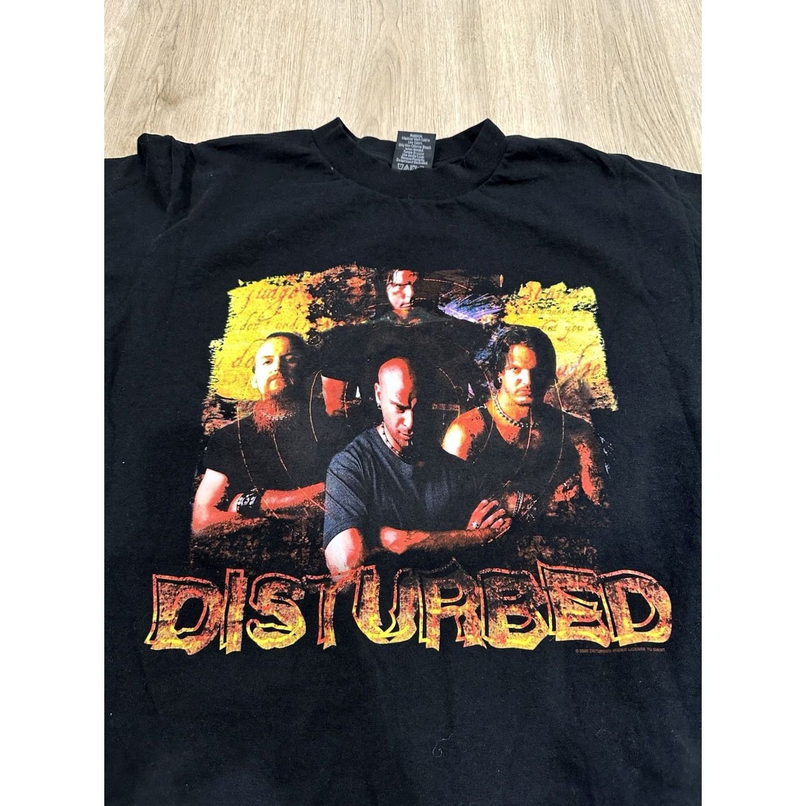Vintage VINTAGE Giant Shirt Mens L Black 90s Grunge Flames Band Concert Skate Pro Sports Graphic T-Shirt Short Sleeve Crew Neck Size US L / EU 52-54 / 3 - 4 Thumbnail