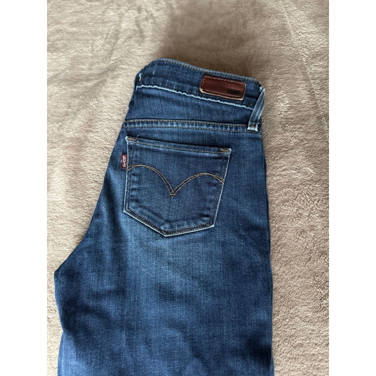 Levi's Levi’s Slight Curve Skinny Jeans Modern Rise Dark Indigo Size 24" / US 00 / IT 34 - 6 Thumbnail