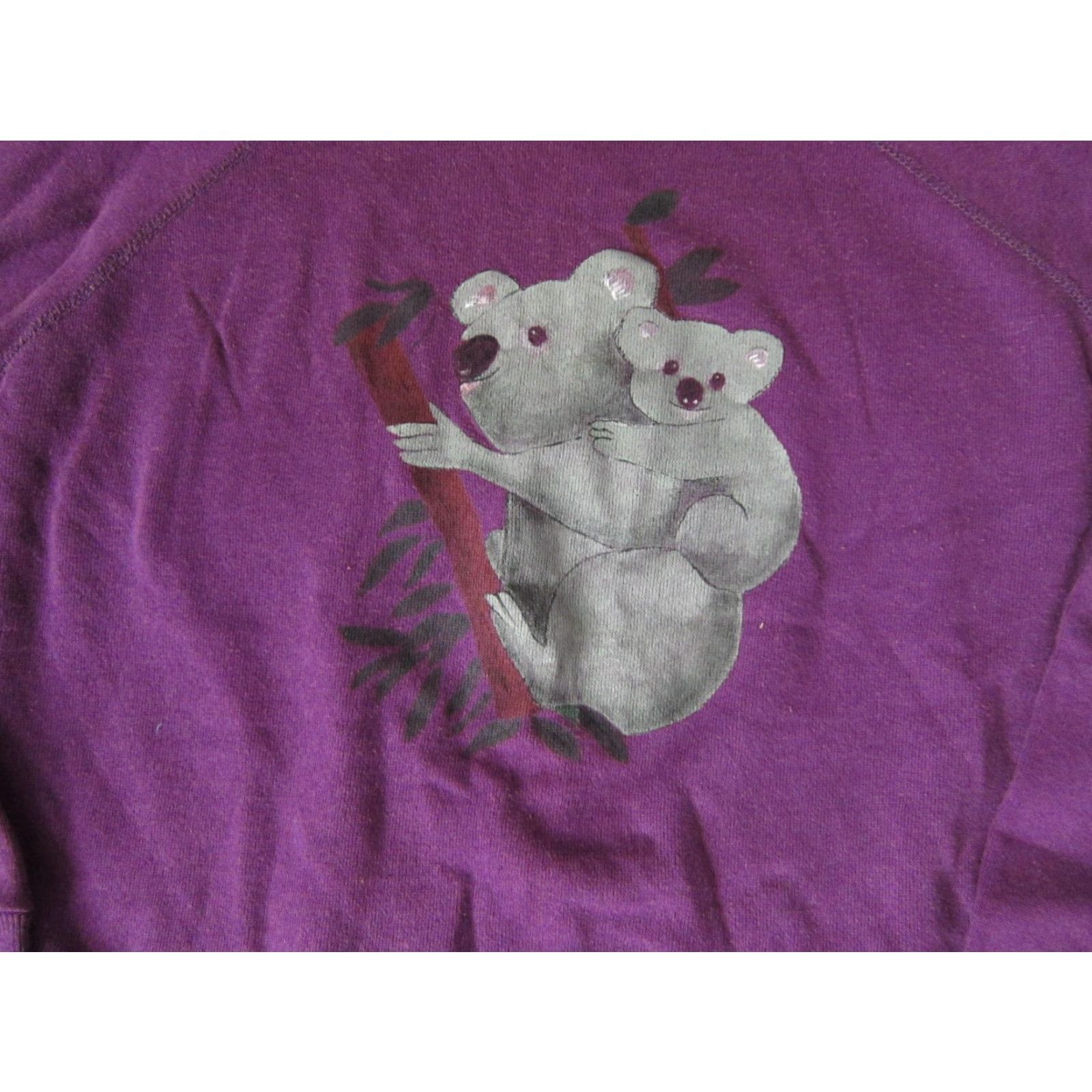 Vintage VINTAGE Koala Sweatshirt Womens L Purple Pullover Crew Neck USA Made in USA Panhill 90s Bird Jungle Cat Cotton Polyester Fleece Regular Size L / US 10 / IT 46 - 2 Thumbnail