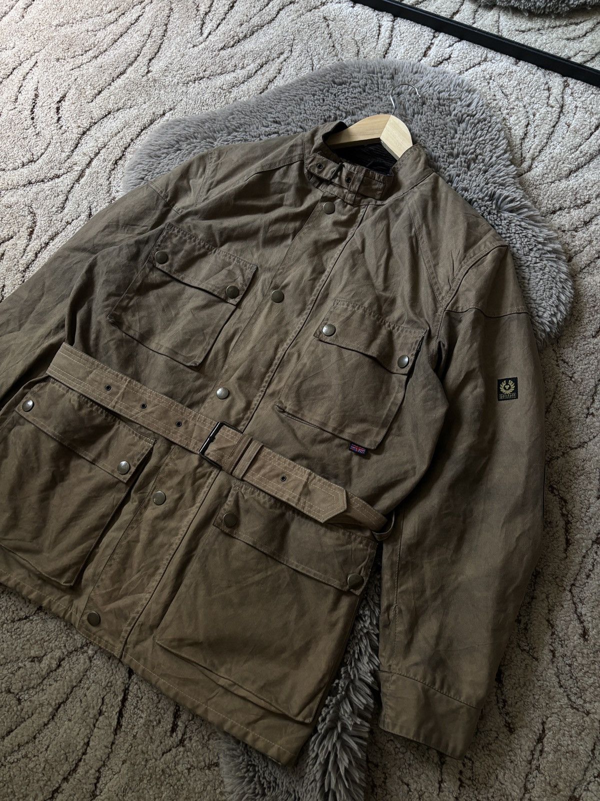 Belstaff × Vintage Belstaff jacket Vintage Gold Label Wax parka Size US XXL / EU 58 / 5 - 4 Thumbnail
