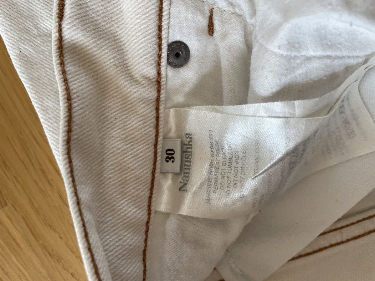 Nanushka Nanushka Offwhite/cream denim pants Size US 30 / EU 46 - 3 Thumbnail