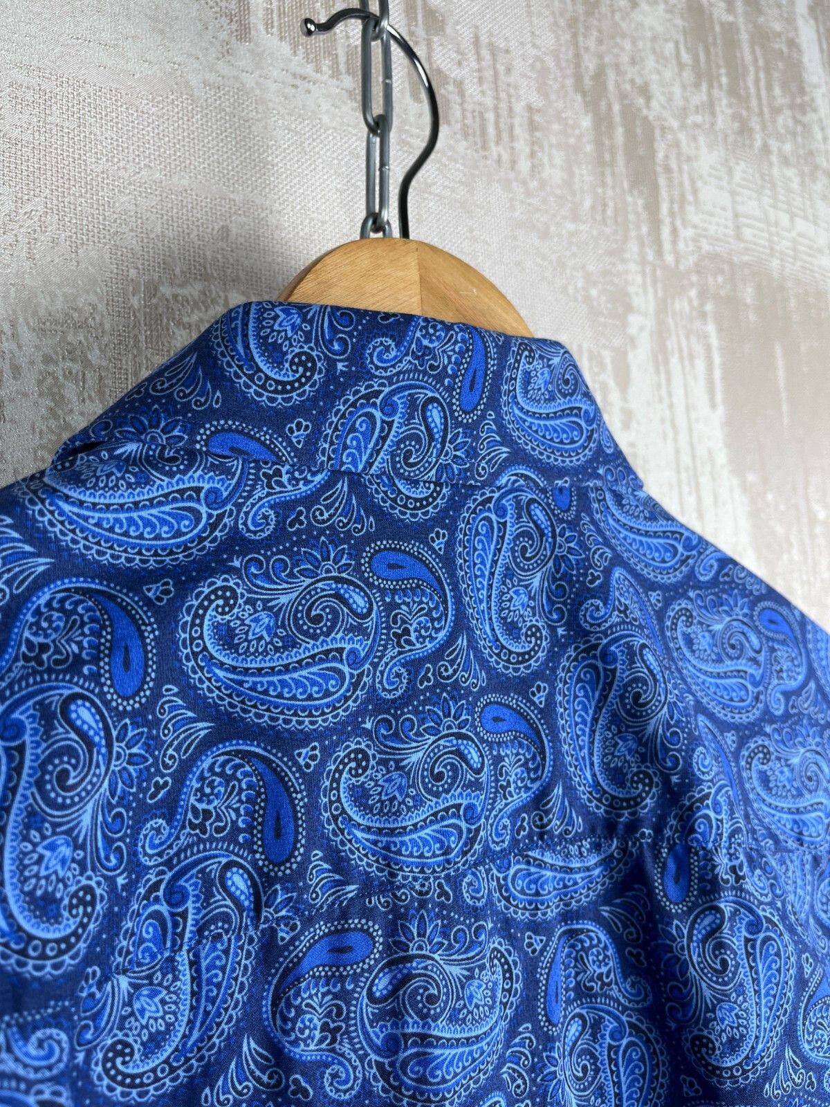Other John Henric Sweden Paisley Pattern Dress Shirt Button Up Size US M / EU 48-50 / 2 - 14 Thumbnail