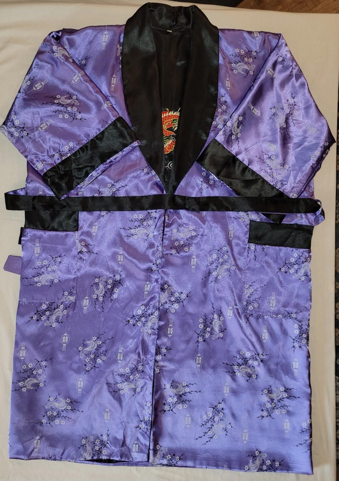 The Unbranded Brand unisex XL asian inspired reversible robe Size ONE SIZE - 1 Thumbnail