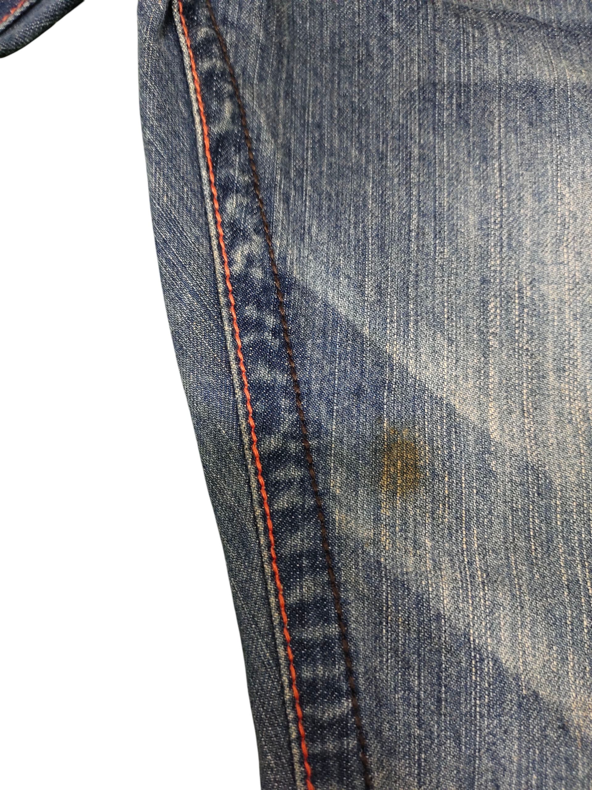 Japanese Brand Japanese Brand Embroidered Pocket Clawmark Distress Jeans Size US 34 / EU 50 - 10 Thumbnail