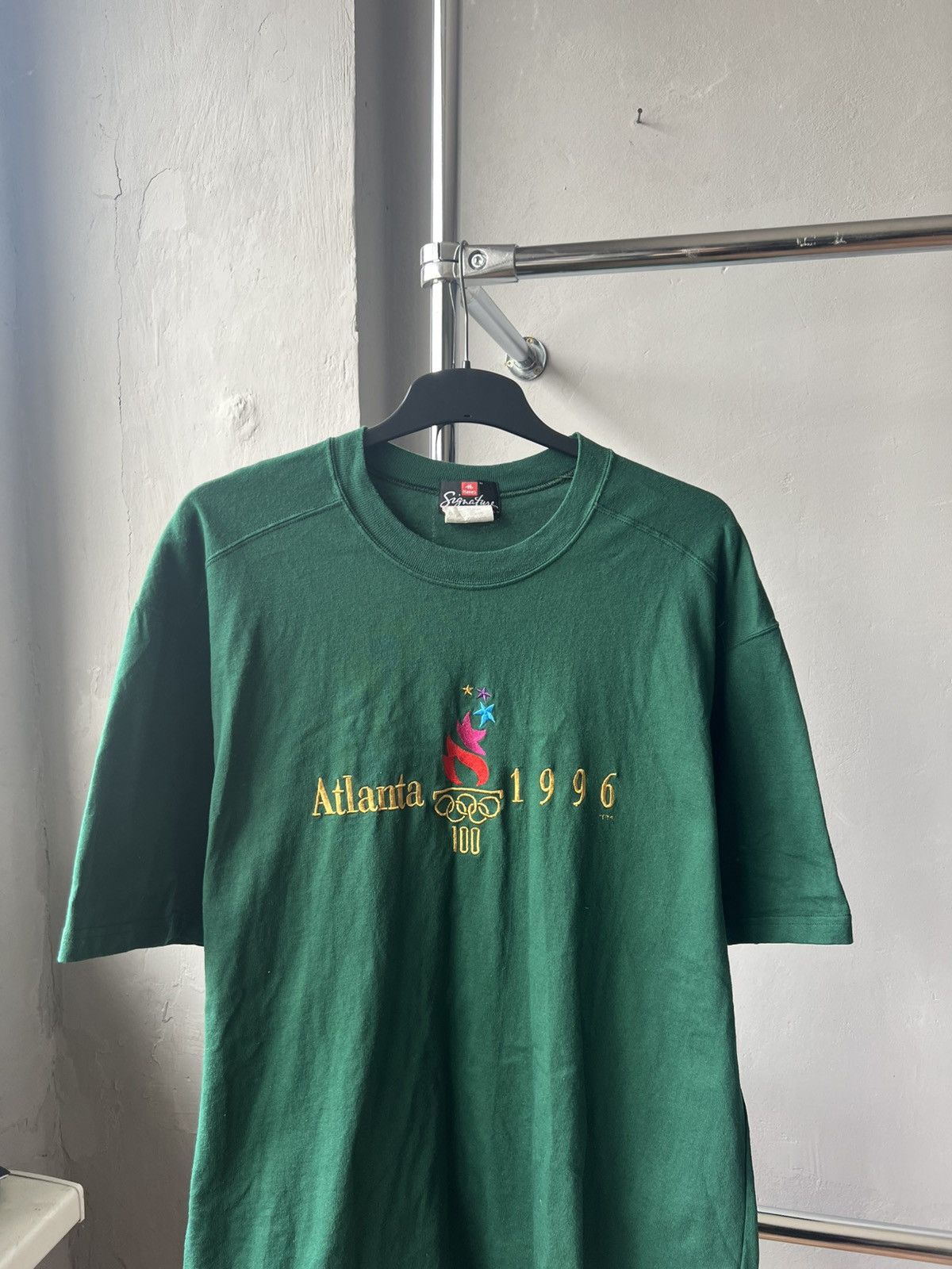 Vintage Icon 1996 Atlanta Olympic Games Hanes vintage t shirt mens Size US XL / EU 56 / 4 - 2 Thumbnail