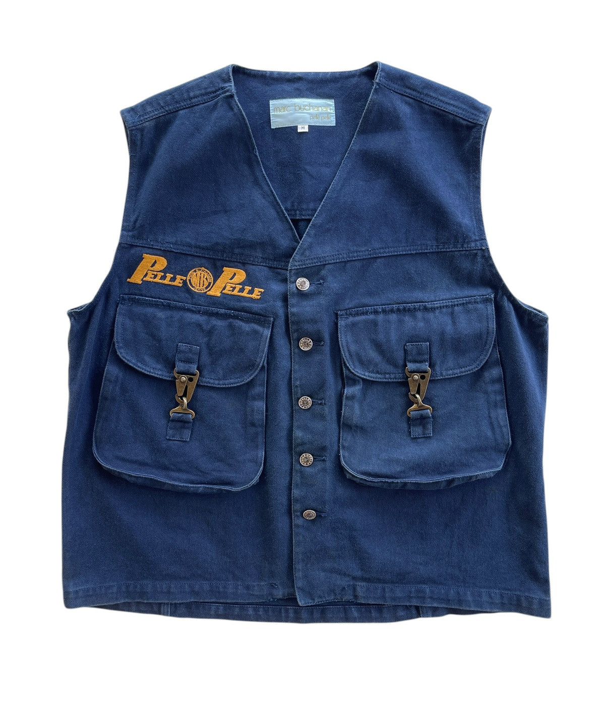 Marc Buchanan Marc Buchanan Pelle Pelle Denim Vest Size US M / EU 48-50 / 2 - 1 Thumbnail