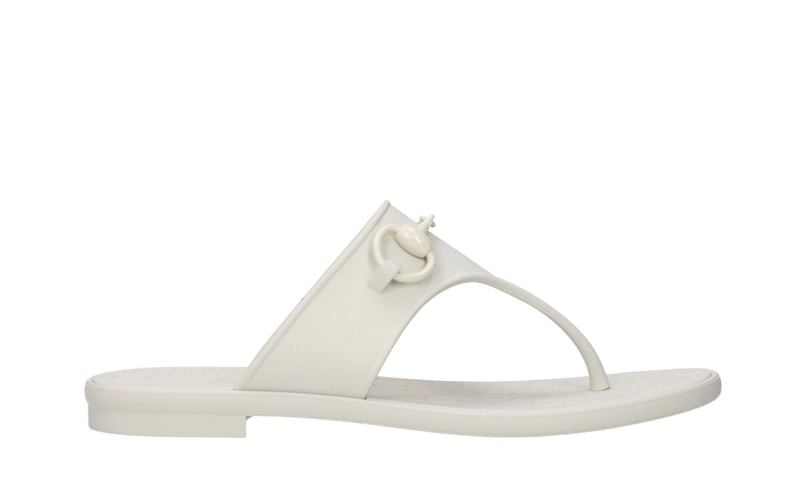 Gucci Gucci Horsebit Thong Rubber Sandals Size US 5 / IT 35 - 1 Thumbnail