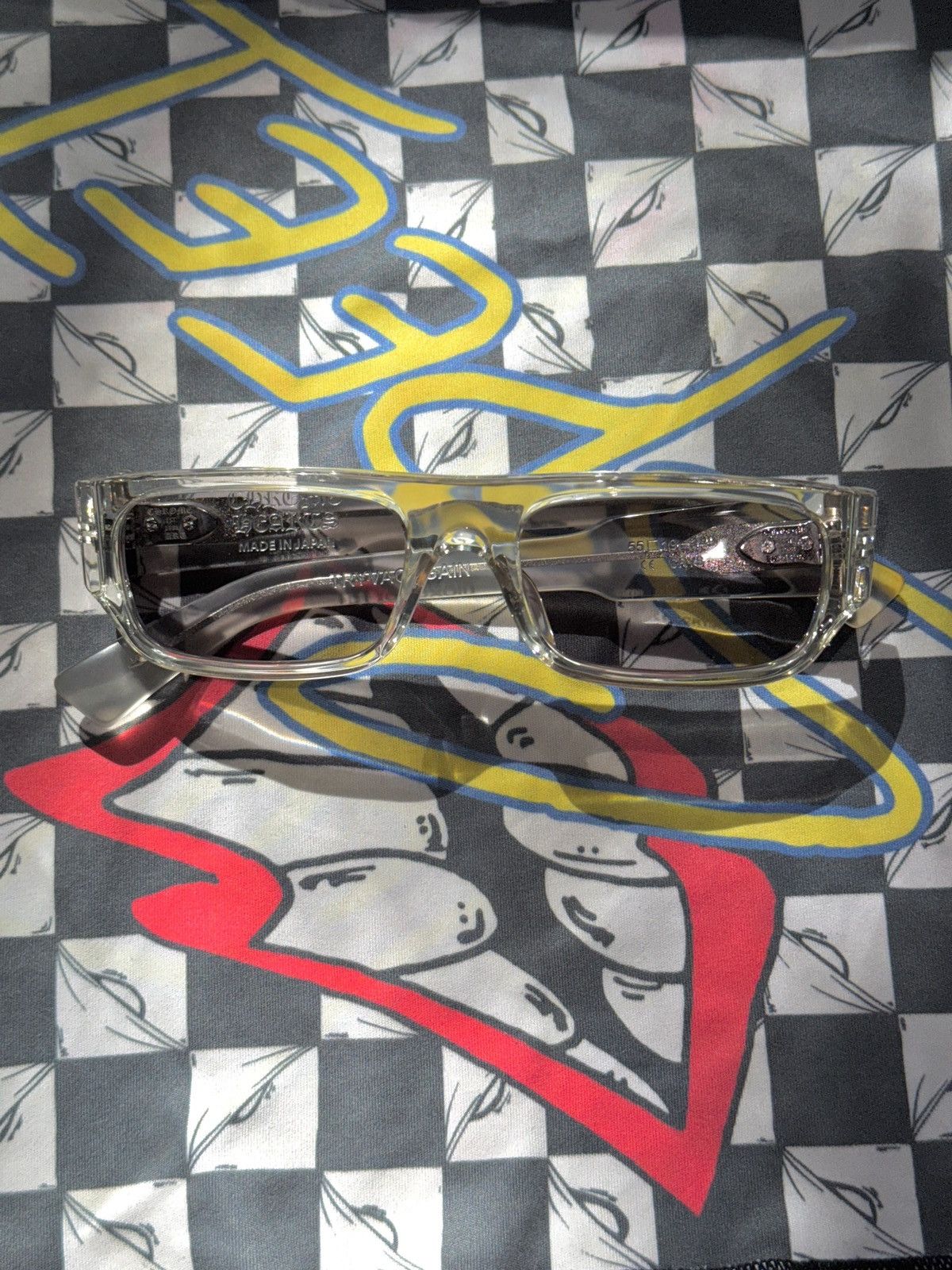 Chrome Hearts Chrome Hearts TRYVAGAGAIN Crystal/Silver Sunglasses Size ONE SIZE - 1 Thumbnail