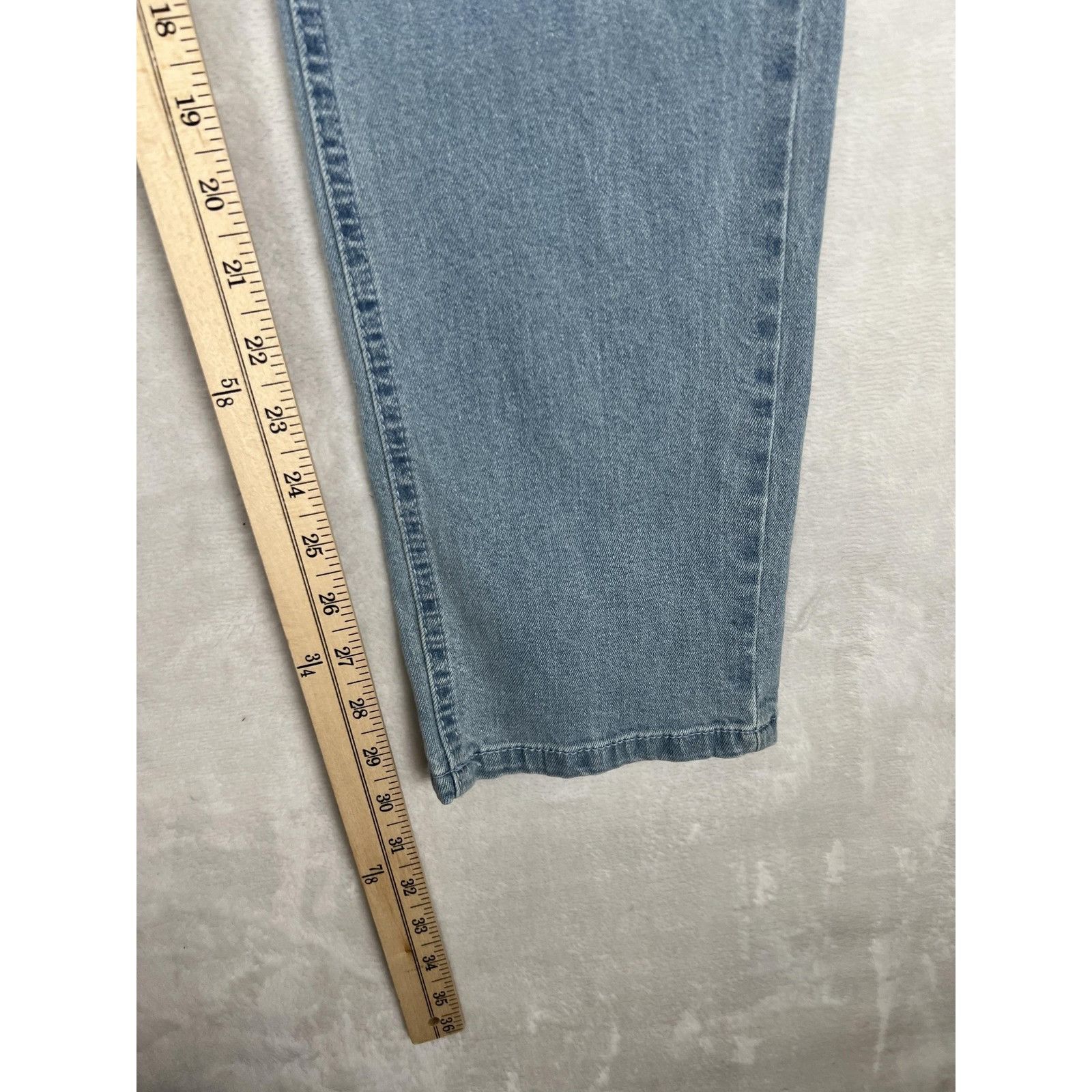 LRG Vintage LRG Jeans Mens 34x30 Light Wash Blue Slim Straight D Size US 34 / EU 50 - 3 Thumbnail
