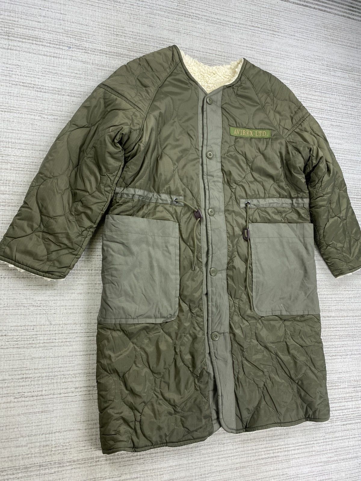 Avirex Vintage Avirex Military Quilted Lined Sherpa Parka Jacket Size US M / EU 48-50 / 2 - 3 Thumbnail