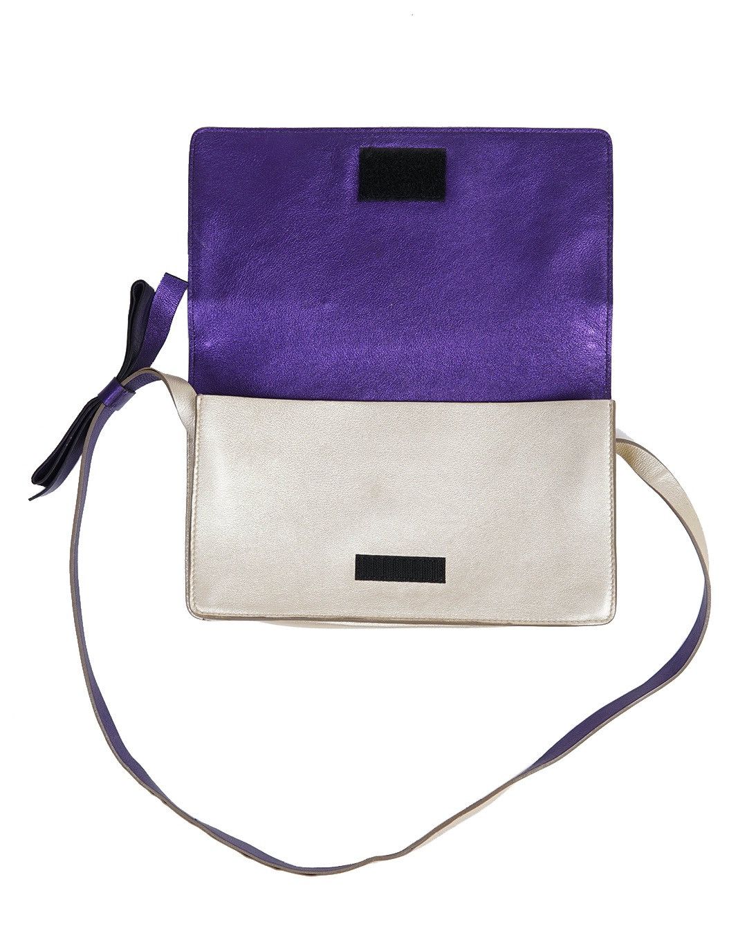 Miu Miu Miu Miu S/S2000 Silver/Purple Bowtie Shoulder Bag Size ONE SIZE - 8 Thumbnail