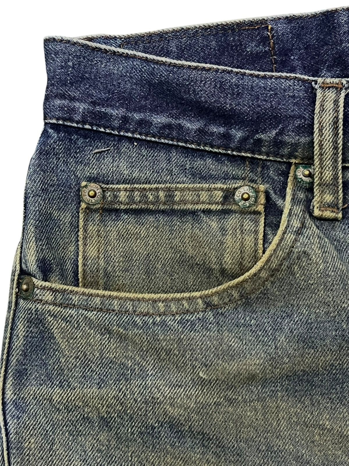 Japanese Brand Vintage Bobson Chessking Japan- Faded Mud Wash, Distressed Size US 33 - 8 Thumbnail