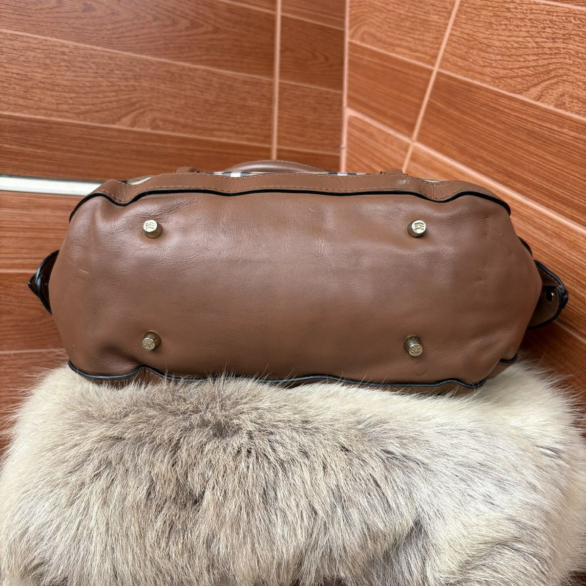 Burberry Burberry Orchard Bag Horseferry Check Canvas Small Size ONE SIZE - 12 Thumbnail