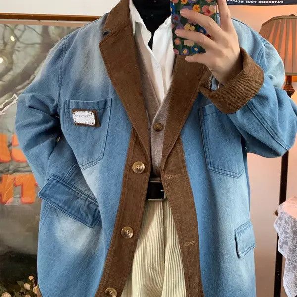 Other Vintage harajuku style denim jacket Size US L / EU 52-54 / 3 - 7 Thumbnail