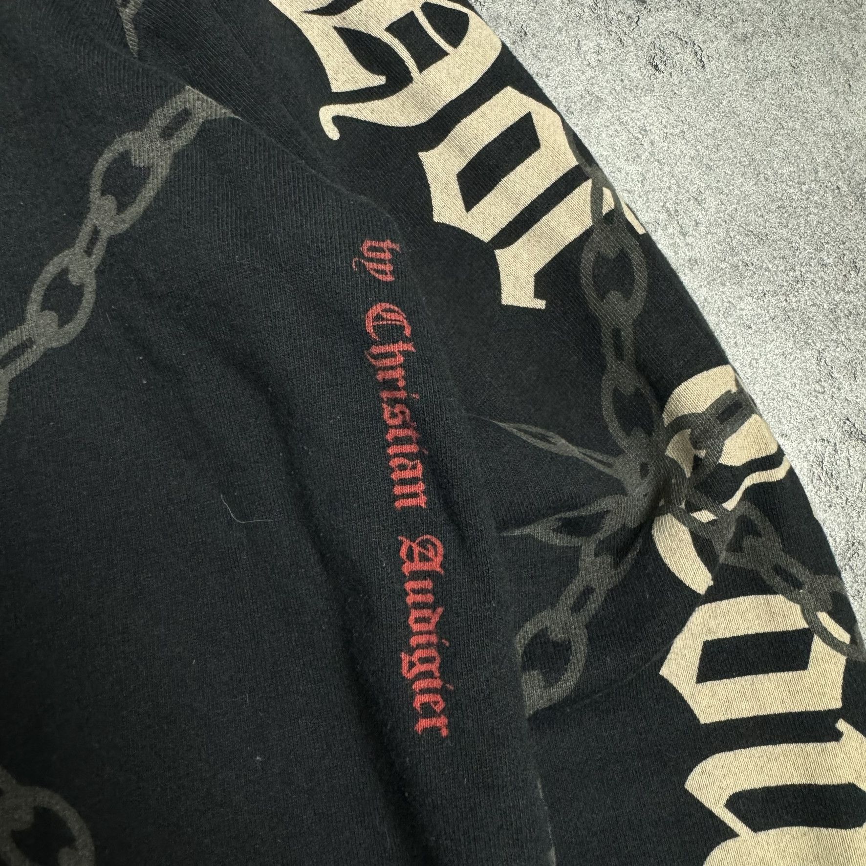 Christian Audigier × Ed Hardy × Vintage VINTAGE SMET ZIP HOODIE Y2K BY CHRISTIAN AUDIGIER Size US M / EU 48-50 / 2 - 4 Thumbnail