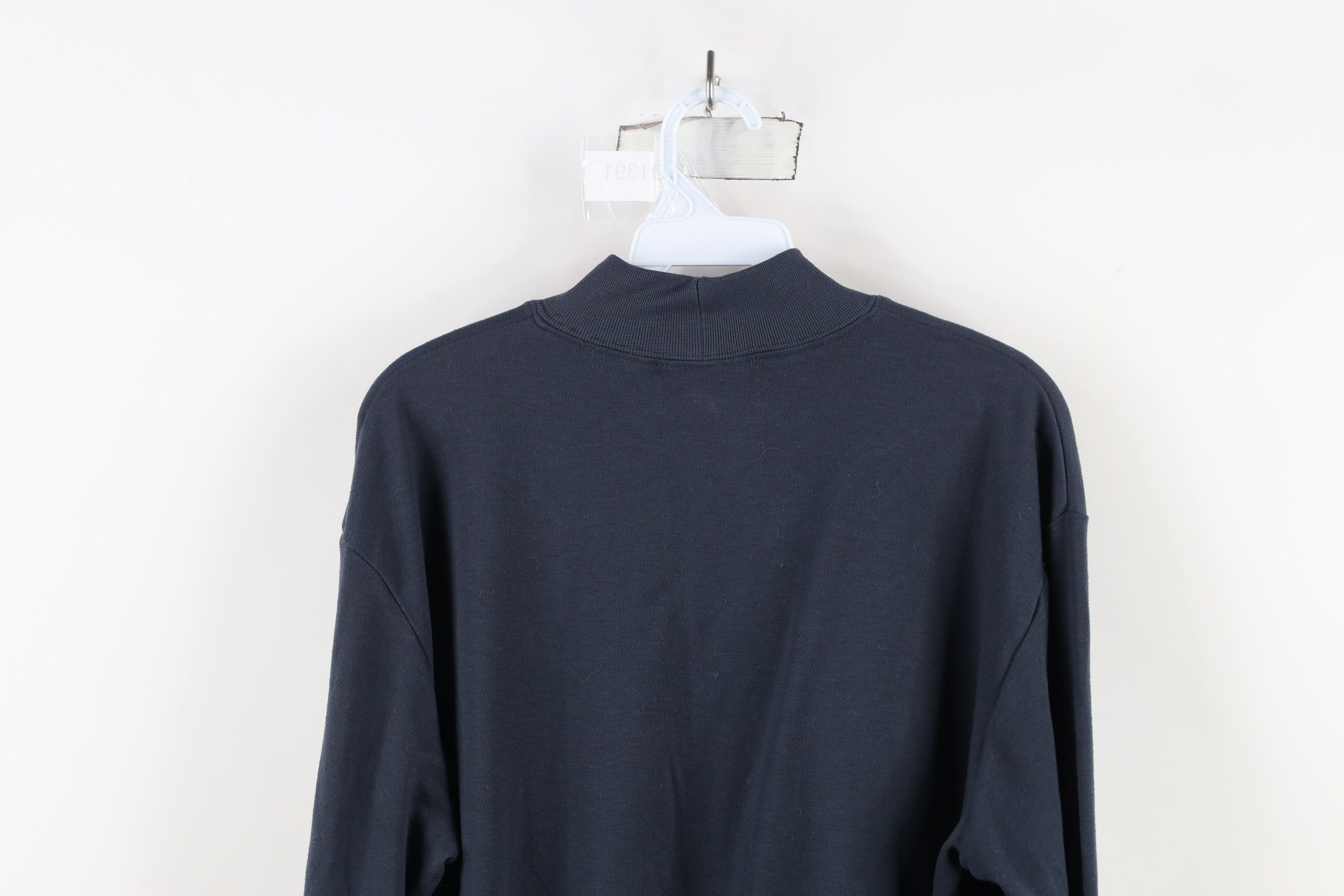 Reebok × Vintage Vintage 90s Reebok Mock Neck Long Sleeve T-Shirt Gray USA Size US XL / EU 56 / 4 - 10 Thumbnail