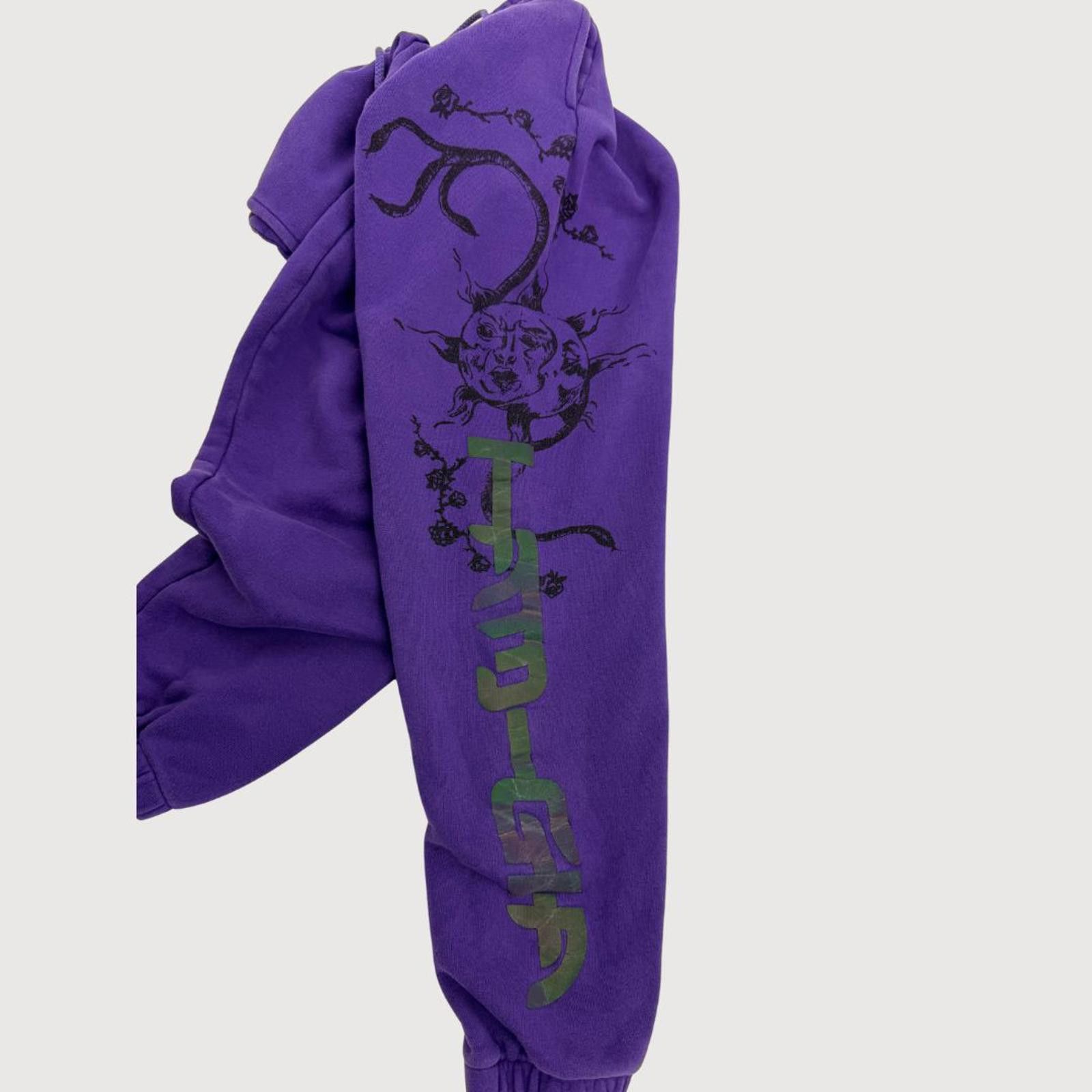 Other I.AM.GIA Purple Graphic Jogger Sweatpants XS Y2K Streetwear Size 26" / US 2 / IT 38 - 8 Thumbnail