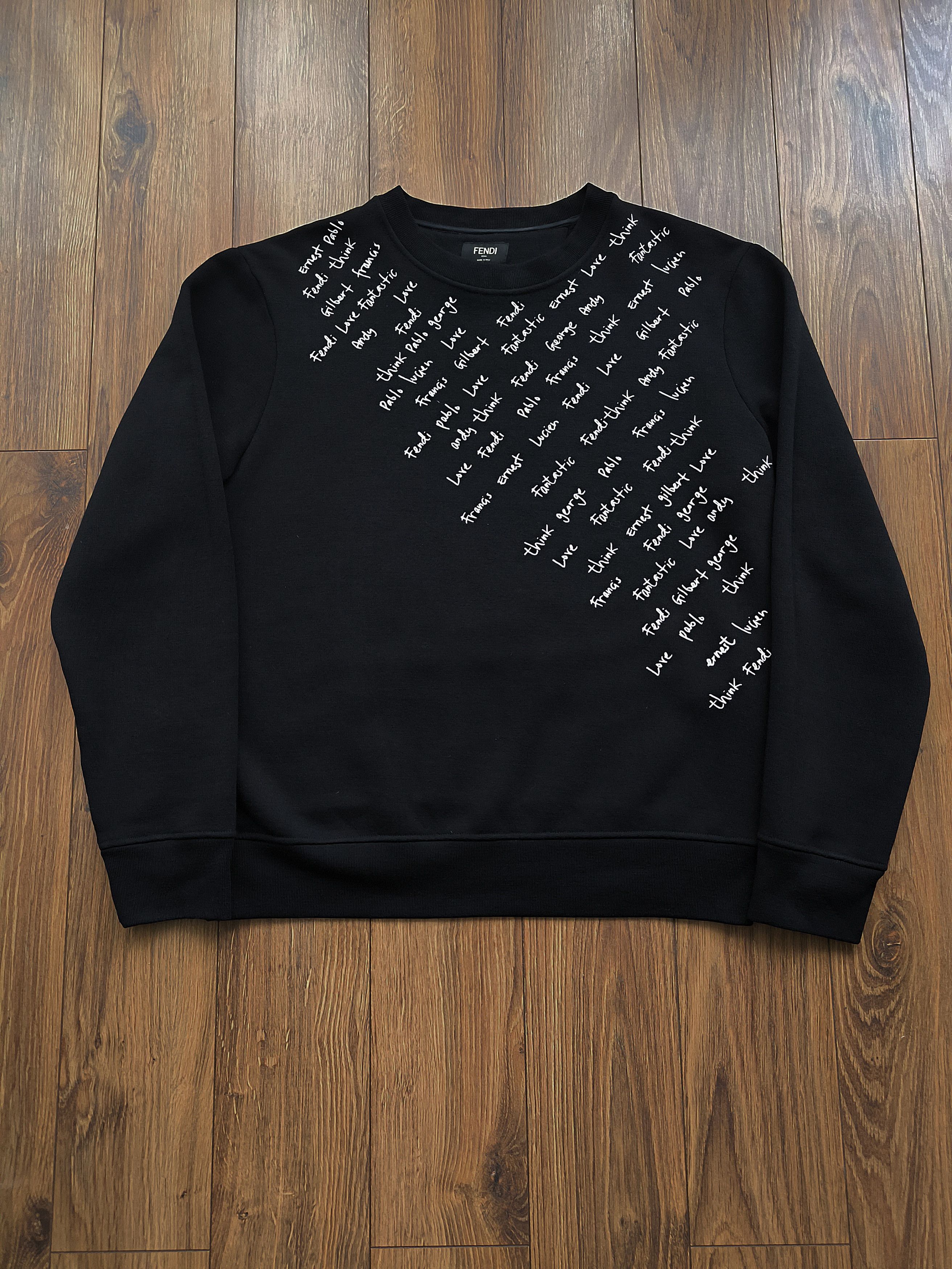 Fendi Fendi Black Crewneck, 46 IT, very good condition Size US S / EU 44-46 / 1 - 1 Thumbnail