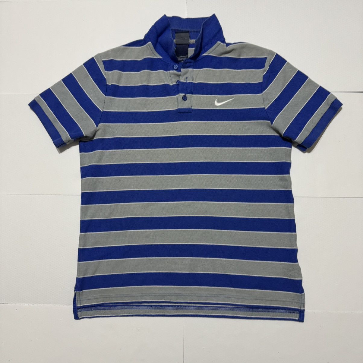 Nike Nike Sportswear Polo Shirt Men's Striped Embroidered Size L Size US L / EU 52-54 / 3 - 1 Thumbnail