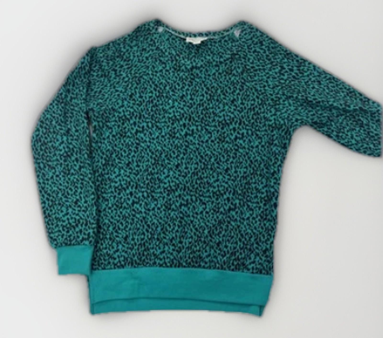 Designer JUN & IVY vintage animal print green black sweatshirt Sz-XS Size XS / US 0-2 / IT 36-38 - 2 Thumbnail