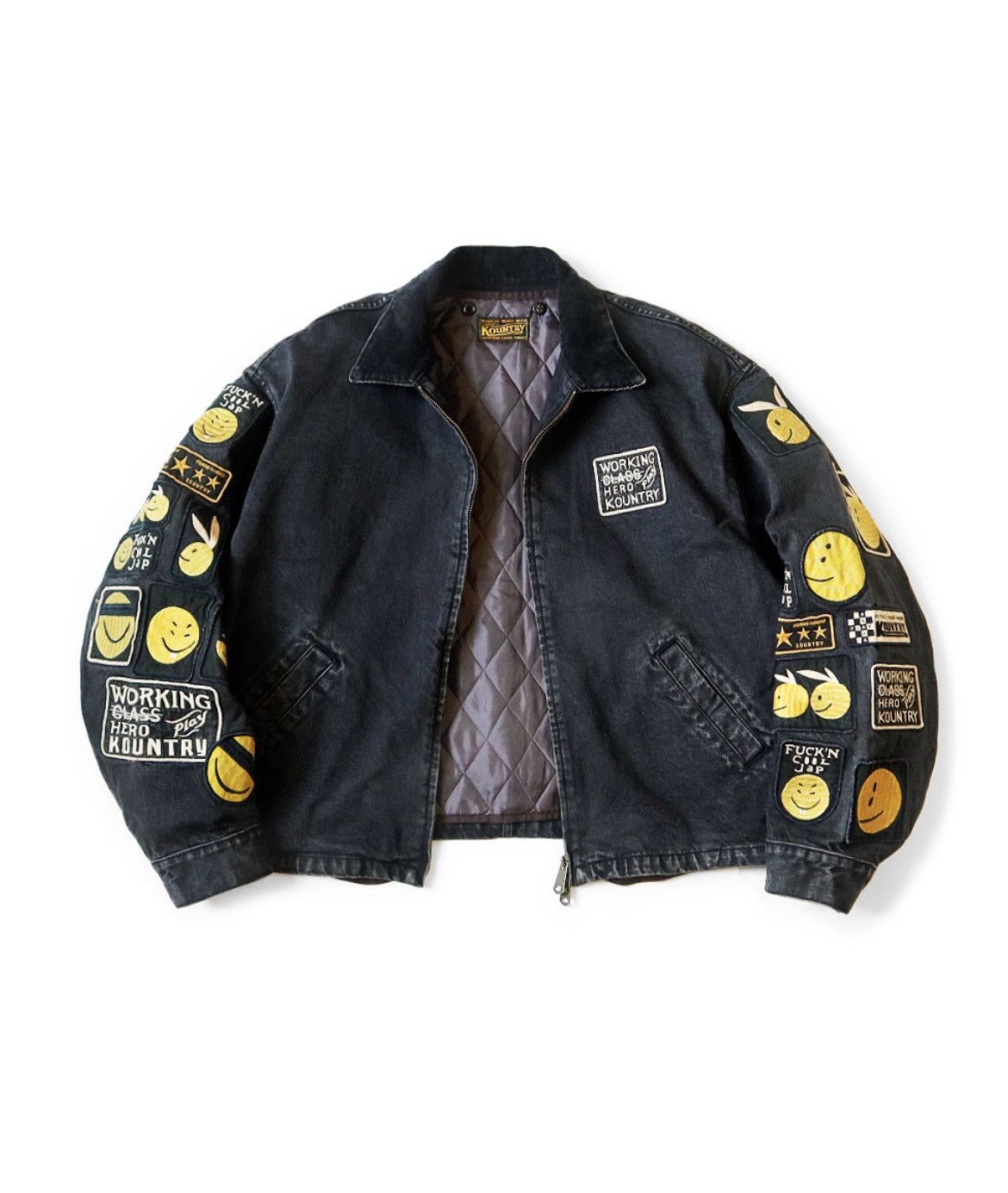 Kapital 14OZ denim DRIZZLER JACKET smiley Anarchy remake stk size 2 Size US M / EU 48-50 / 2 - 13 Thumbnail