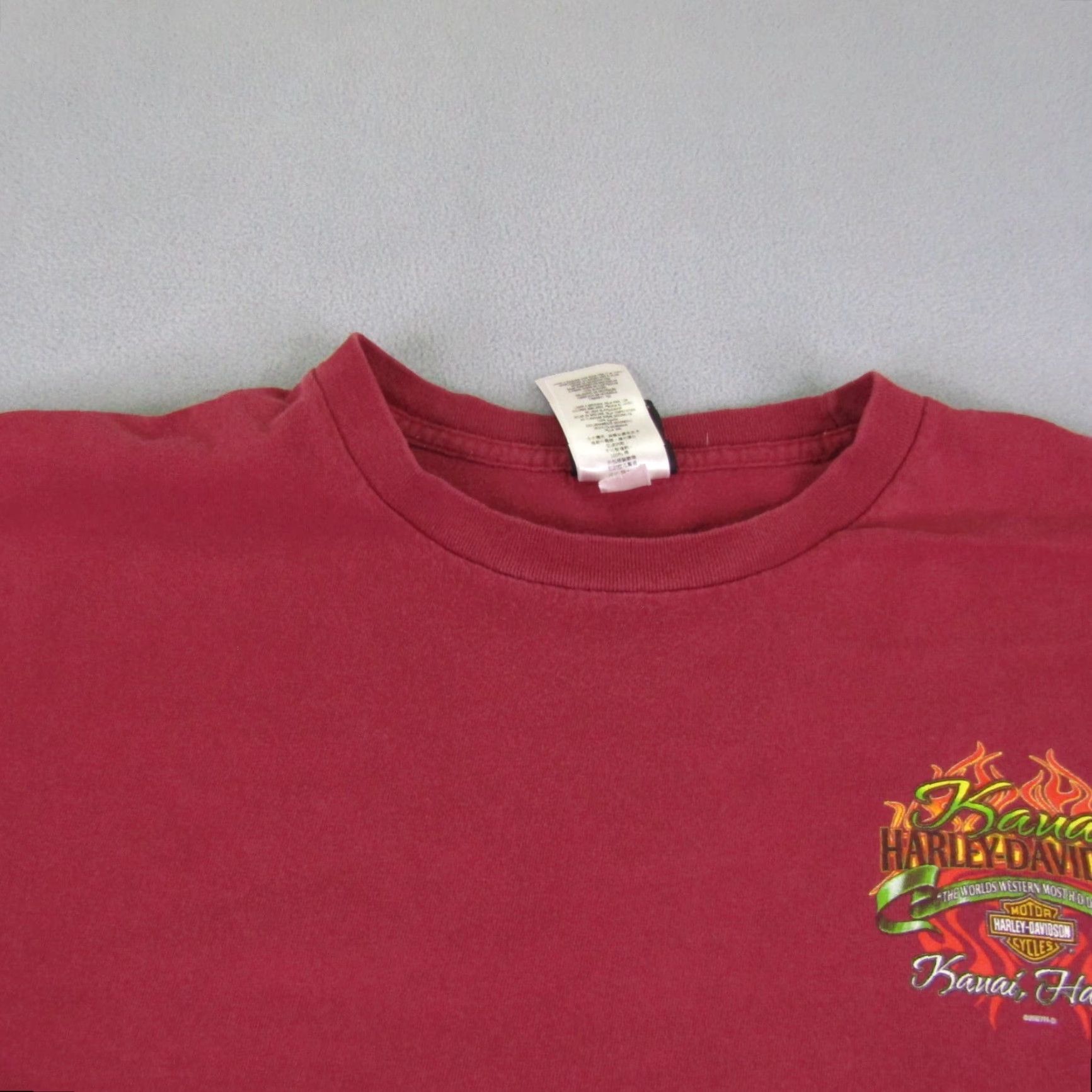 Harley Davidson Harley Davidson Shirt Mens 3XL Red Hawaiian Aloha Kauai Hawaii Motorcycles Biker Size US XXL / EU 58 / 5 - 2 Thumbnail