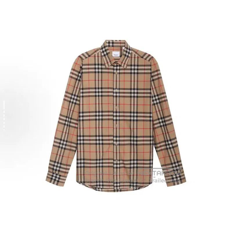 Burberry Burberry Spring Autumn Khaki Check Shirt. Size US S / EU 44-46 / 1 - 1 Thumbnail