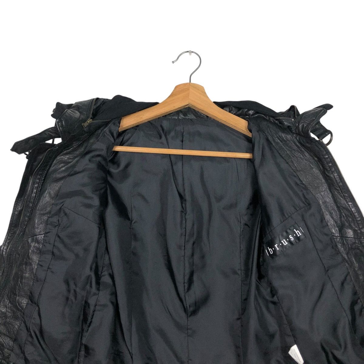 Japanese Brand 🔥VINTAGE CROPPED BIKER LEATHER JACKET BRUSH ISSEY MIYAKE Size US S / EU 44-46 / 1 - 17 Thumbnail