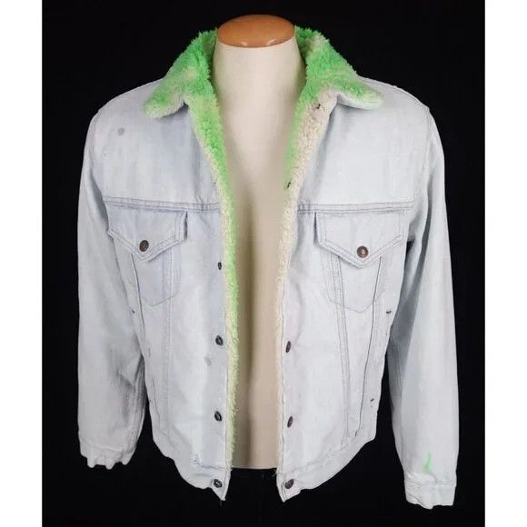 NOTSONORMAL NotSoNormal Look Inside Faux Shearling Denim Jacket M Mens Size US M / EU 48-50 / 2 - 11 Thumbnail