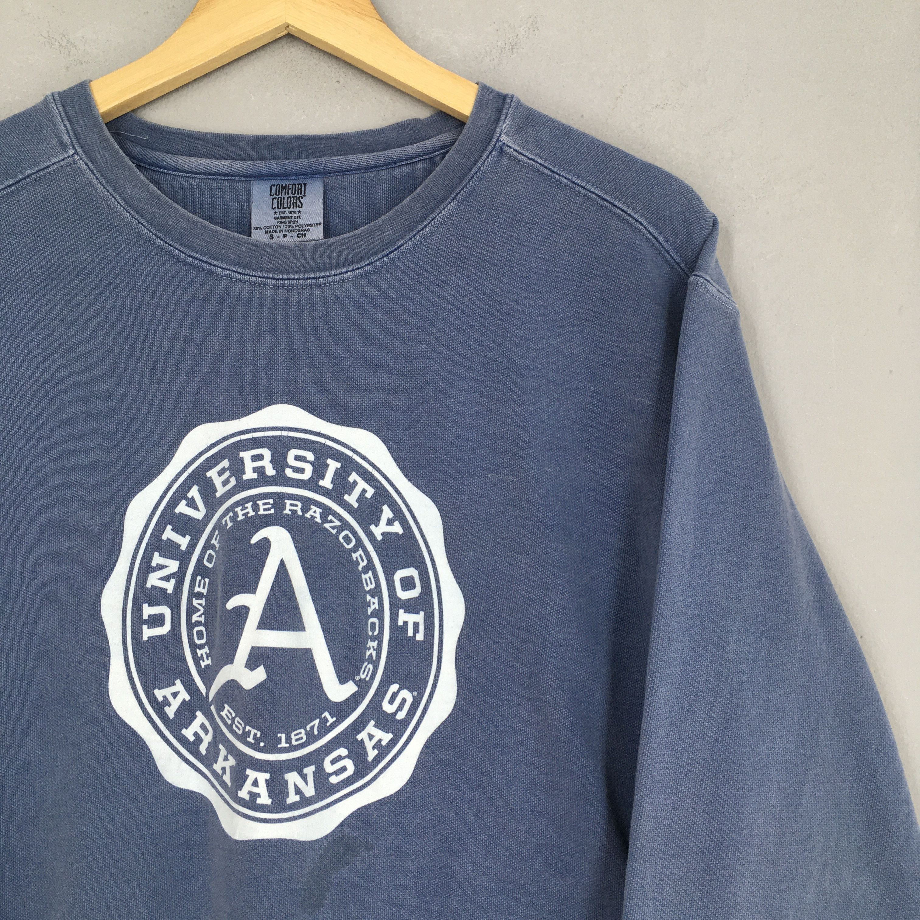 NCAA × Vintage Vintage Arkansas University Blue Sweatshirt Small Size US S / EU 44-46 / 1 - 2 Thumbnail