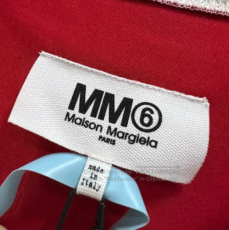 Maison Margiela Maison Margiela Red Cotton Short Sleeve T-Shirt . Size M / US 6-8 / IT 42-44 - 2 Thumbnail
